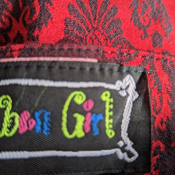 Urban Girl Red Tapestry Mini Dress - Picture 3 of 5